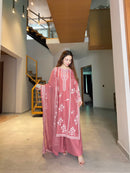 LG 2151 Designer Mul Chanderi Embroidery Work Suit