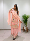 BE 486 Georgette Sequence Embroidery Work Suit