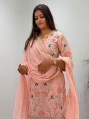 BE 486 Georgette Sequence Embroidery Work Suit