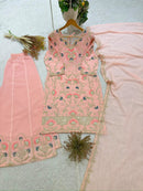 BE 486 Georgette Sequence Embroidery Work Suit