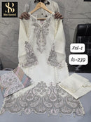 Bin Saeed IC 239 G Fancy Fabric Heavy Hand Work Pkistani Suit