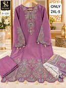 Bin Saeed IC 239 H Fancy Fabric Heavy Hand Work Pkistani Suit