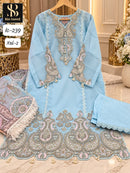 Bin Saeed IC 239 E Fancy Fabric Heavy Hand Work Pkistani Suit