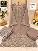 Bin Saeed IC 239 F Fancy Fabric Heavy Hand Work Pkistani Suit