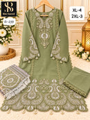Bin Saeed IC 239 C Fancy Fabric Heavy Hand Work Pkistani Suit