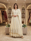 LG 2138 Georgette Sequence Embroidery Work Designer Gown