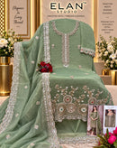 Elan Studio E 68 A Heavy Beads Embroidered Work Pakistani Suit