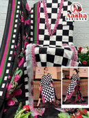 Aasha Designer 1232 Pure Cotton Print Exclusive Work Pakistani Suit