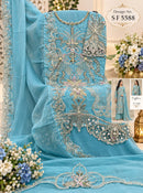 Shree Fabs Sf 5588 G Chiffon Heavy Embroidery Work Pakistani Suit