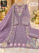Bin Saeed IC 435 D Premium Heavy Embroidery Work Pakistani Suit