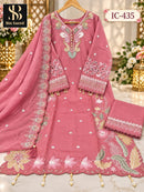 Bin Saeed IC 435 A Premium Heavy Embroidery Work Pakistani Suit