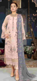 Al Khushbu 5076 Georgette Heavy Embroidered Work Pakistani Suit