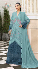 Shree Fabs Sf 5645 C Chiffon Heavy Embroidery Work Pakistani Suit