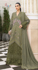 Shree Fabs Sf 5645 Chiffon Heavy Embroidery Work Pakistani Suit