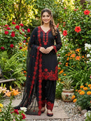 LG 2074 A Premium Crape Silk Sequence Embroidery Work Suit
