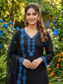 LG 2074 B Premium Crape Silk Sequence Embroidery Work Suit
