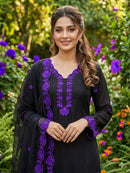LG 2074 C Premium Crape Silk Sequence Embroidery Work Suit