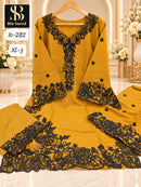 Bin Saeed IC 282 Fancy Fabric Heavy Hand Work Pakistani Suit