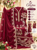 Shree Fabs Sf 5538 V Chiffon Heavy Embroidery Work Pakistani Suit