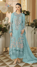 Shree Fabs Sf 5659 C Heavy Chffon Embroidery Work Pakistani Suit