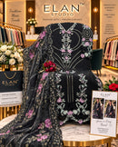 Elan Studio E 66 D Chiffon Heavy Embroidered Work Pakistani Suit