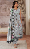 Alzohaib Az 1651 Pure Cotton Heavy Patch Work Pakistani Suit