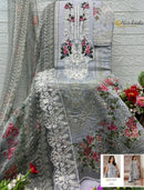 Alzohaib Az 1651 Pure Cotton Heavy Patch Work Pakistani Suit