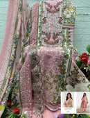 Alzohaib Az 1653 Pure Cotton Heavy Patch Work Pakistani Suit