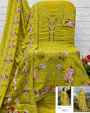 Saniya Trendz 7218 F Cotton Chikankari Embroidered Work Pakistani Suit