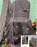 Saniya Trendz 7218 G Cotton Chikankari Embroidered Work Pakistani Suit
