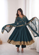 SP 104 C Faux Georgette Designer Embroidered Work Anarkali Suit
