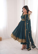 SP 104 C Faux Georgette Designer Embroidered Work Anarkali Suit