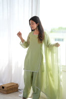 KB 297 Designer Crunchy Silk Fancy Work Suit