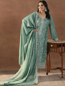 SC 769 Heavy Vichitra Silk Sequence Embroidery Work Suit