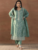 SC 769 Heavy Vichitra Silk Sequence Embroidery Work Suit