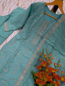 SC 769 Heavy Vichitra Silk Sequence Embroidery Work Suit