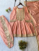 LG 2071 Designer Real Mirror Embroidery Work Suit