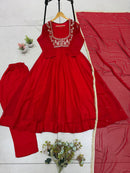 LG 2155 Blooming Georgatte Sequence Embroidery Work Anarkali Gown