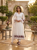 LG 2146 C Mul Chanderi Sequence Embroidery Work Desiger Suit