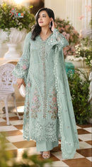 Shree Fabs Sf 5650 J Heavy Chffon Embroidery Work Pakistani Suit