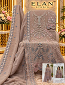 Elan Studio E 69 A Chiffon Heavy Embroidered Hand Work Pakistani Suit