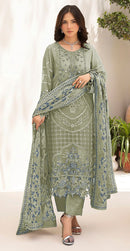 Elan Studio E 69 C Chiffon Heavy Embroidered Hand Work Pakistani Suit