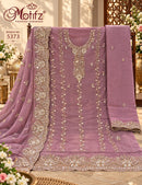 Motifz 5373 D Pure Cotton Printed Embroided Work Pakistani Suit