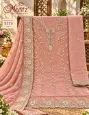 Motifz 5373 B Pure Cotton Printed Embroided Work Pakistani Suit