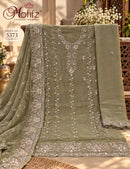 Motifz 5373 C Pure Cotton Printed Embroided Work Pakistani Suit