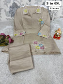 NN 15 A Simran Premium Cotton Embroidered Work Co Ord Set