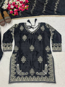 MT 4006 Heavy Chinnon Silk Material Designer Sharara Suit