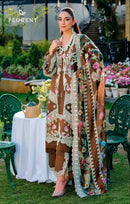 Florent 1074 D Cambric Cotton Embroidery Work Pakistani Suit