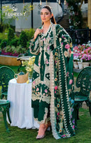 Florent 1074 A Cambric Cotton Embroidery Work Pakistani Suit