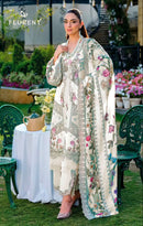 Florent 1074 C Cambric Cotton Embroidery Work Pakistani Suit